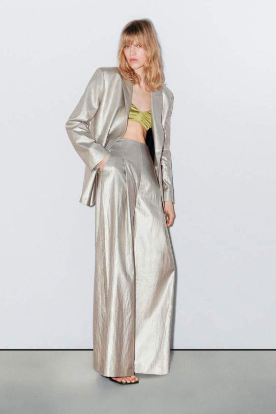 Pantalons metal·litzats barregen lli STUDIO1 Pantalons metal·litzats barregen lli STUDIO1