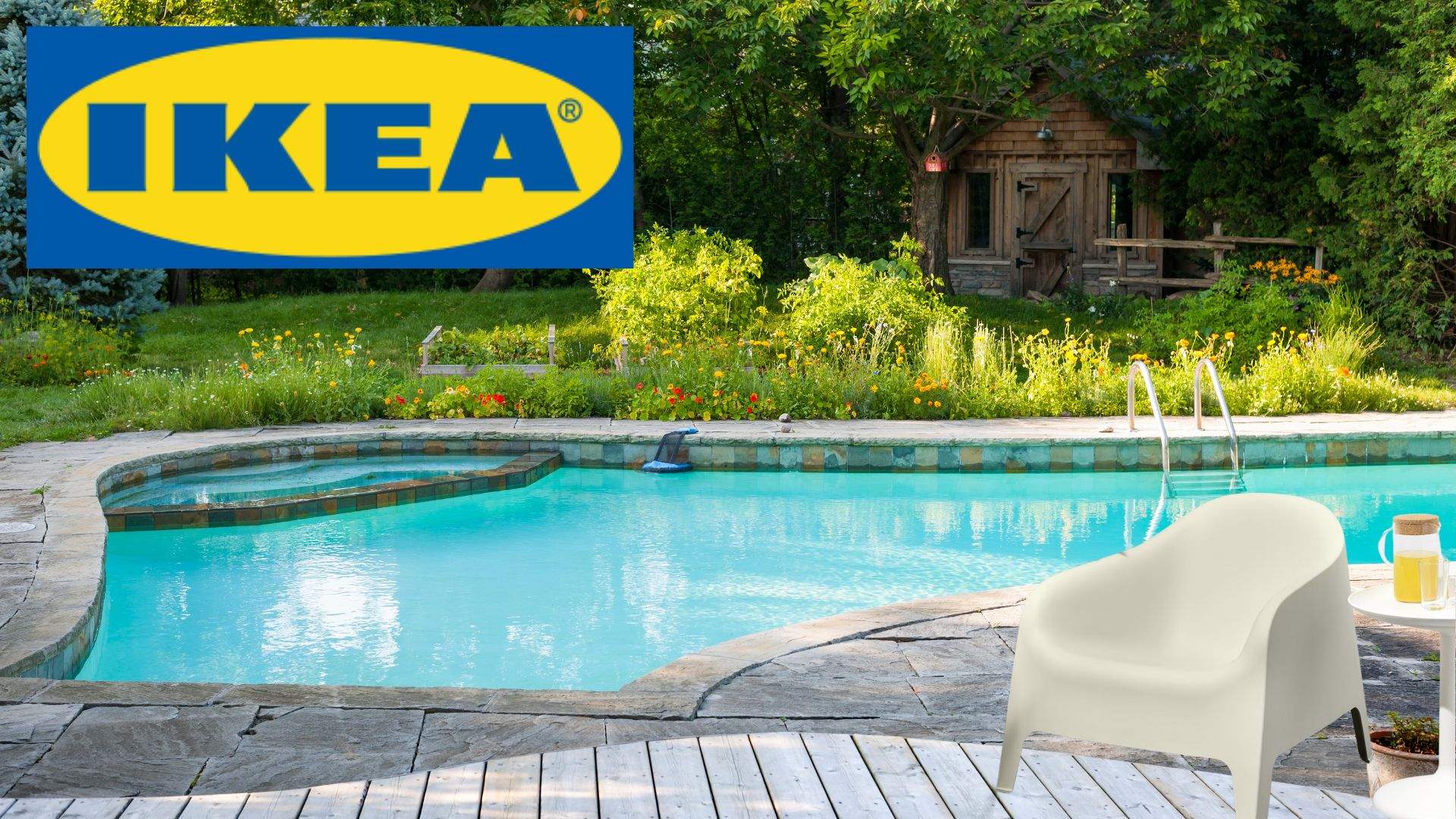 El sillón de exterior número 1 en Ikea no se moja cuando llueve y cabe en los espacios más pequeños