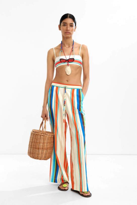Pantalons amb ratlles 100% cotó