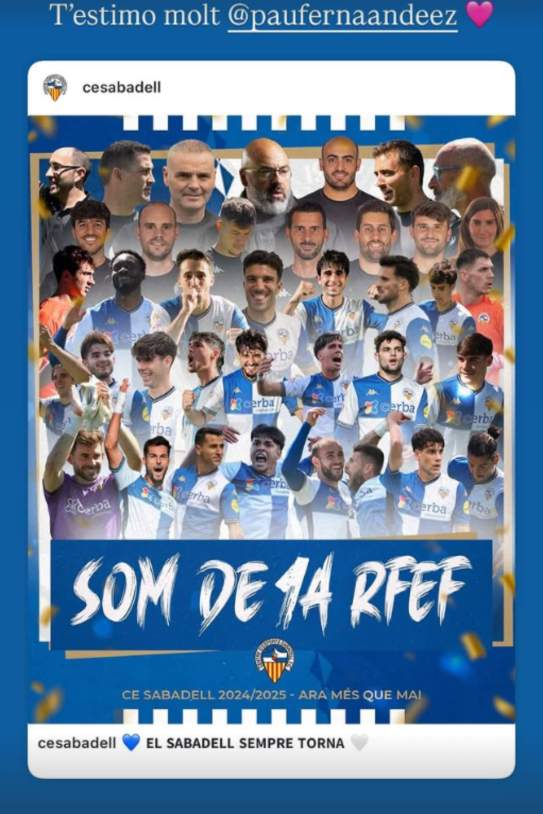 La felicitación de Jana Fernández a su hermano / Instagram La felicitación de Jana Fernández a su hermano / Instagram
