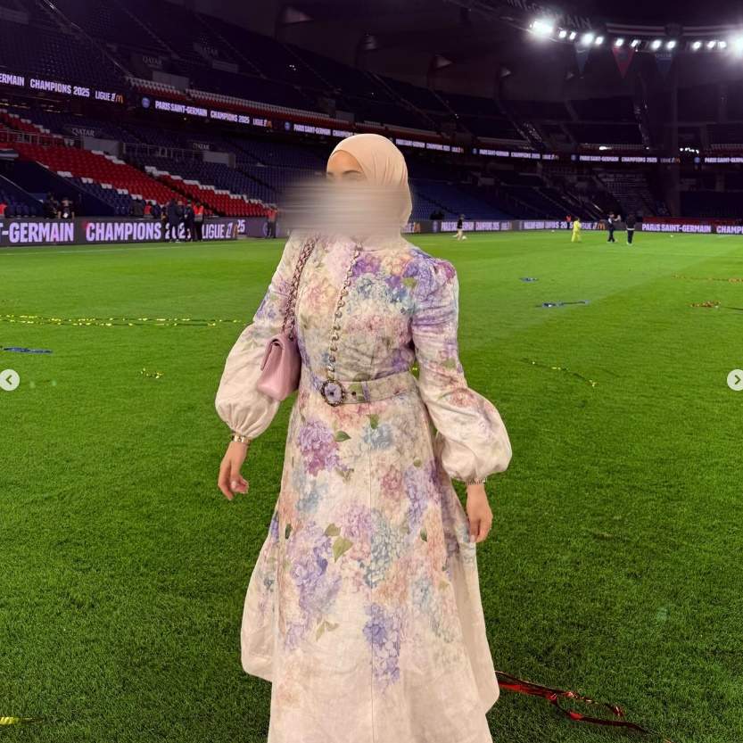 La dona de Dembelé difuminada al seu Instagram La dona de Dembelé difuminada al seu Instagram