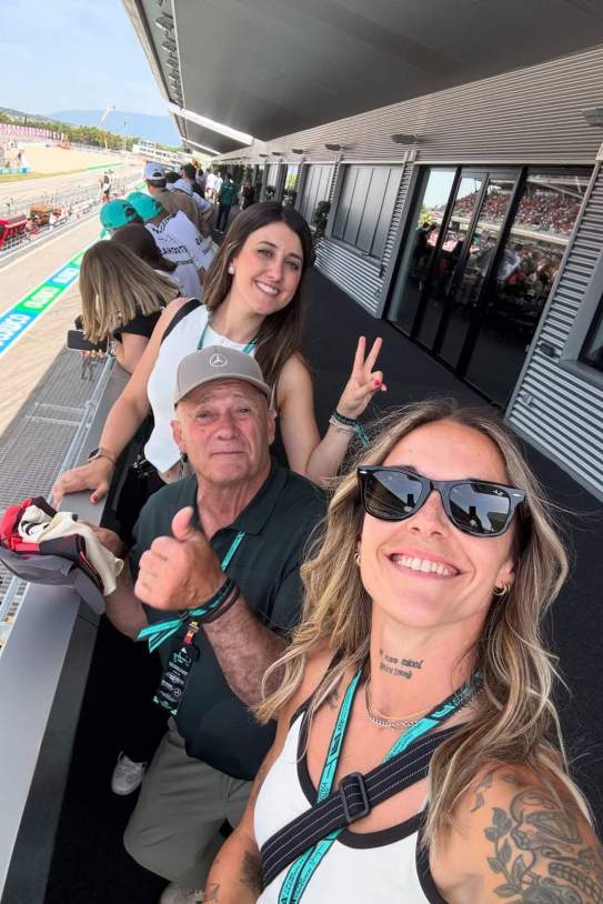 Mapi León amb Javier, el seu pare / Instagram