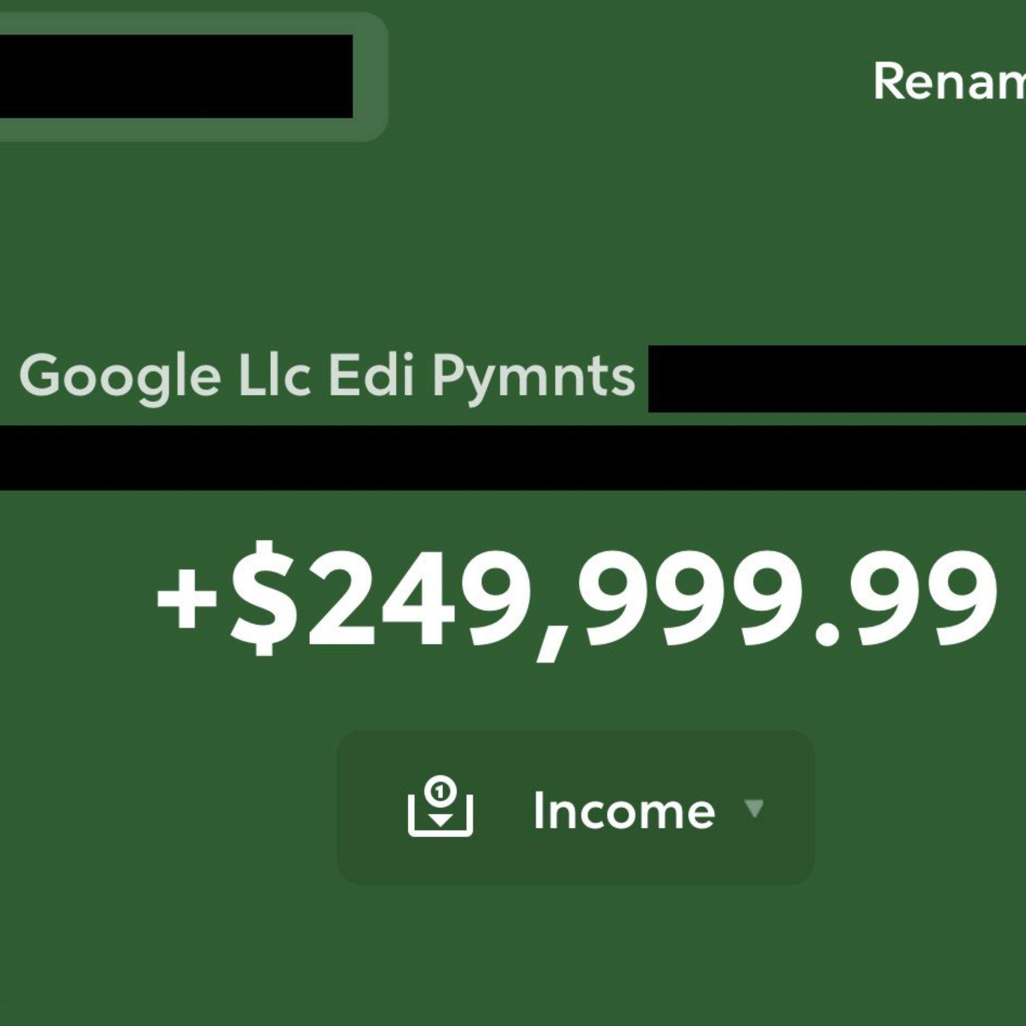 Una persona recibió 200.000 euros de Google y quiso devolverlos, pero no le dejaron