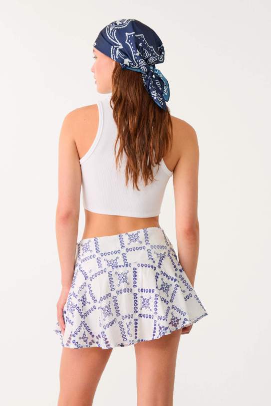 Faldilla pantaló fluida brodats Faldilla pantaló fluida brodats
