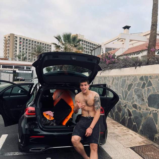 Marc Guiu a Tenerife / Instagram Marc Guiu a Tenerife / Instagram