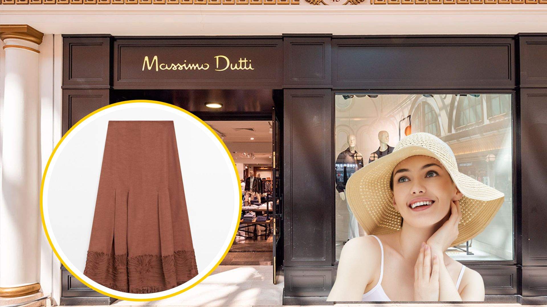 Massimo Dutti té la faldilla fluida amb brodats que serà clau en els teus looks estivals