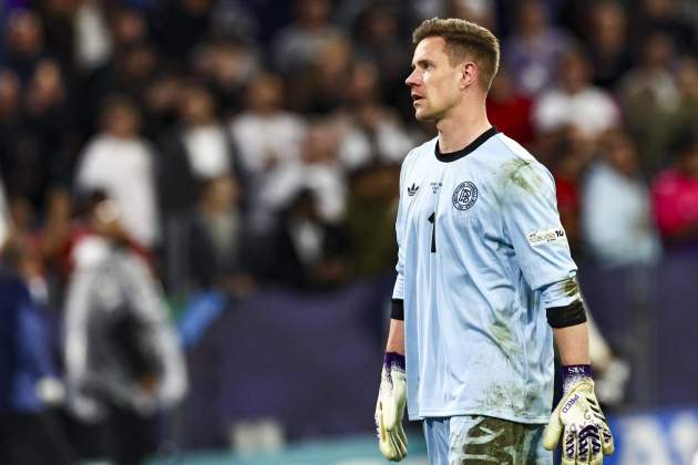 Ter Stegen, disputando un partido con Alemania en la Nations League / Foto: EFE Ter Stegen, disputando un partido con Alemania en la Nations League / Foto: EFE
