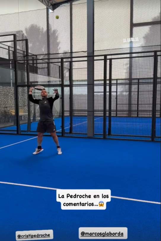 Cristina Pedroche jugando a pádel con Dabiz Muñoz / Instagram Cristina Pedroche jugando a pádel con Dabiz Muñoz / Instagram