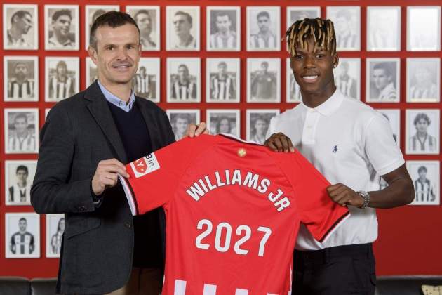 Jon Uriarte Nico Williams presidente Athletic Club Europa Press Jon Uriarte Nico Williams presidente Athletic Club Europa Press