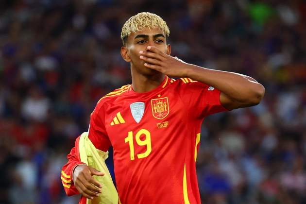 Lamine Yamal celebra un gol con Francia / Foto: EFE Lamine Yamal celebra un gol con Francia / Foto: EFE