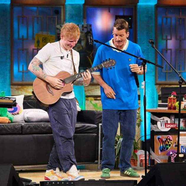 Ed Sheeran cantant amb Grison / Instagram Ed Sheeran cantant amb Grison / Instagram