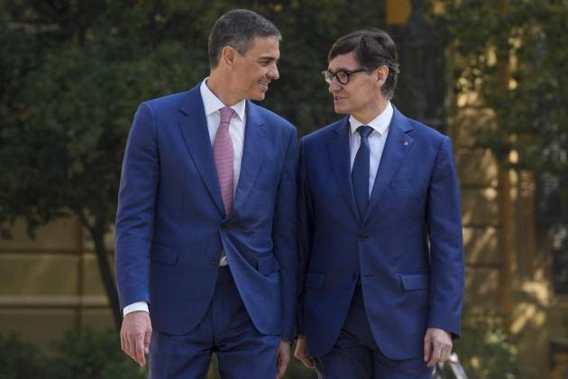Pedro Sánchez Salvador Illa conferència de presidents Barcelona Efe Pedro Sánchez Salvador Illa conferència de presidents Barcelona Efe