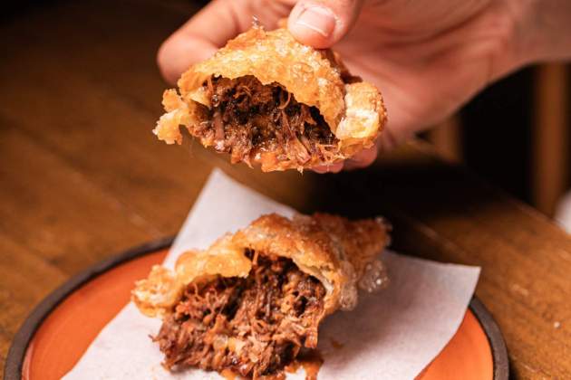 Empanada de ossobucco / Foto: Rosa Molinero Trias Empanada de ossobucco / Foto: Rosa Molinero Trias