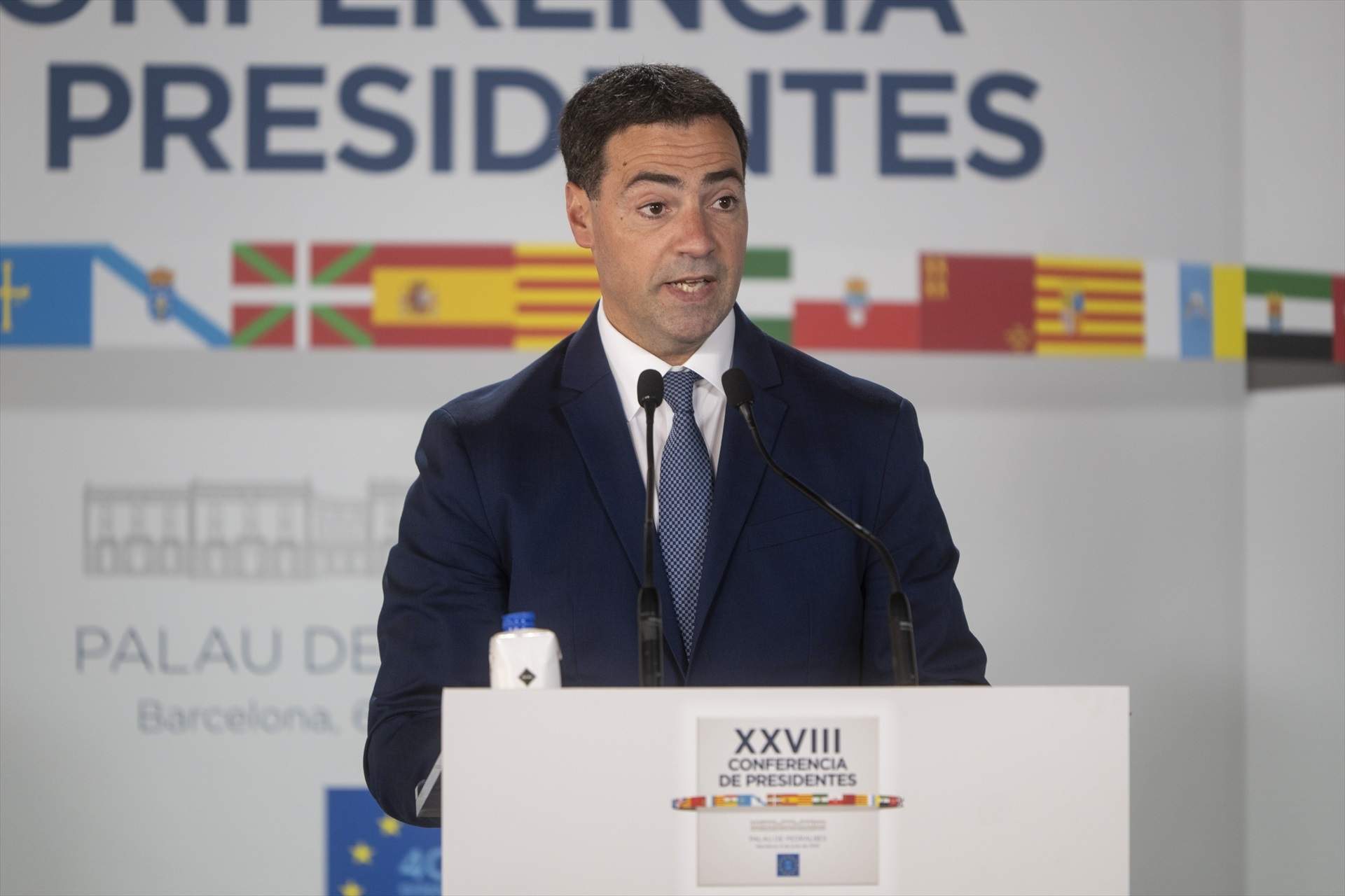 Imanol Pradales a la Conferència de Presidents / Europa Press Imanol Pradales a la Conferència de Presidents / Europa Press