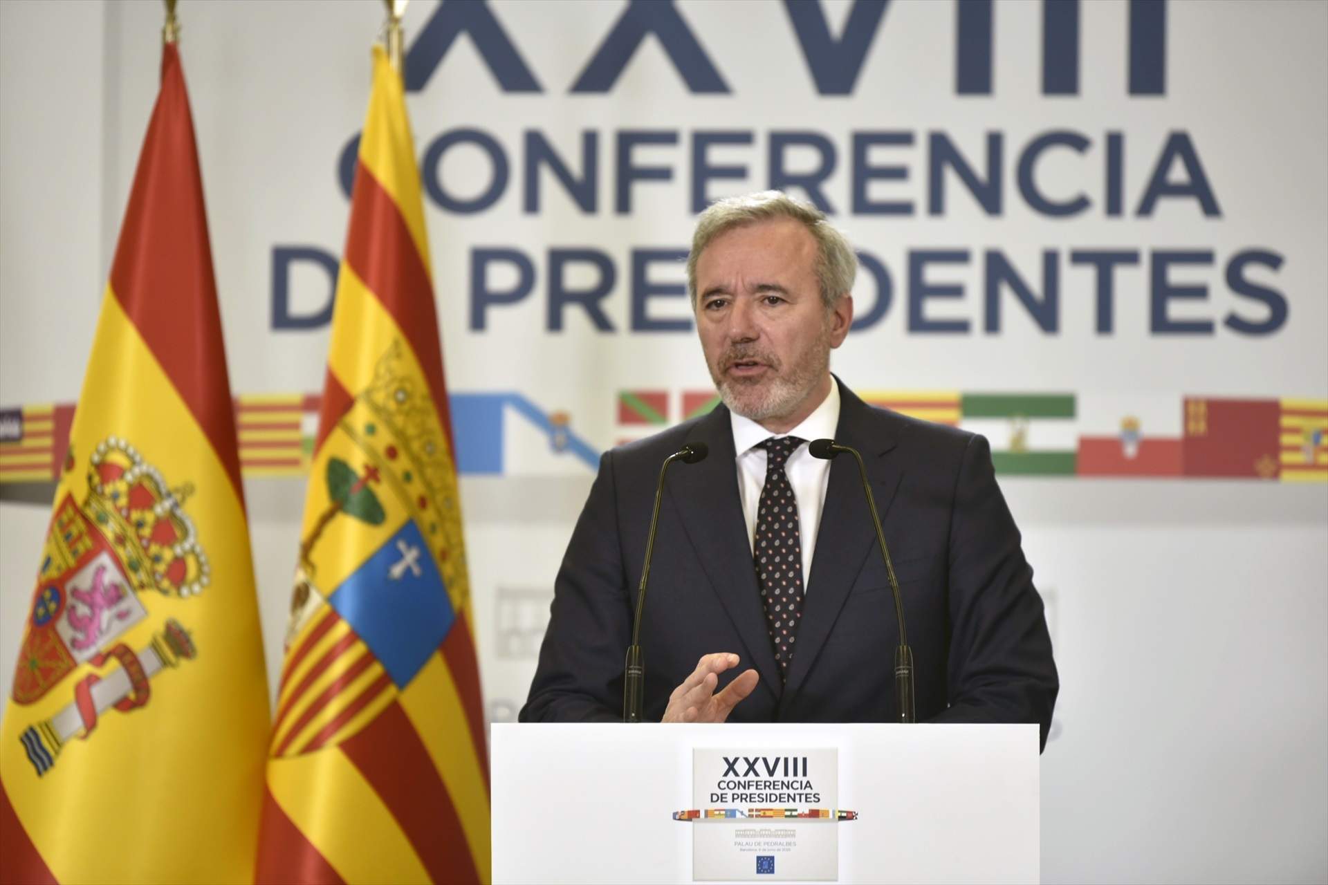 Jorge Azcón a la Conferència de Presidents / Europa Press Jorge Azcón a la Conferència de Presidents / Europa Press