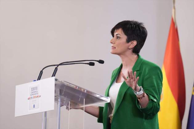 Isabel Rodríguez durant la roda de premsa / Europa Press Isabel Rodríguez durant la roda de premsa / Europa Press