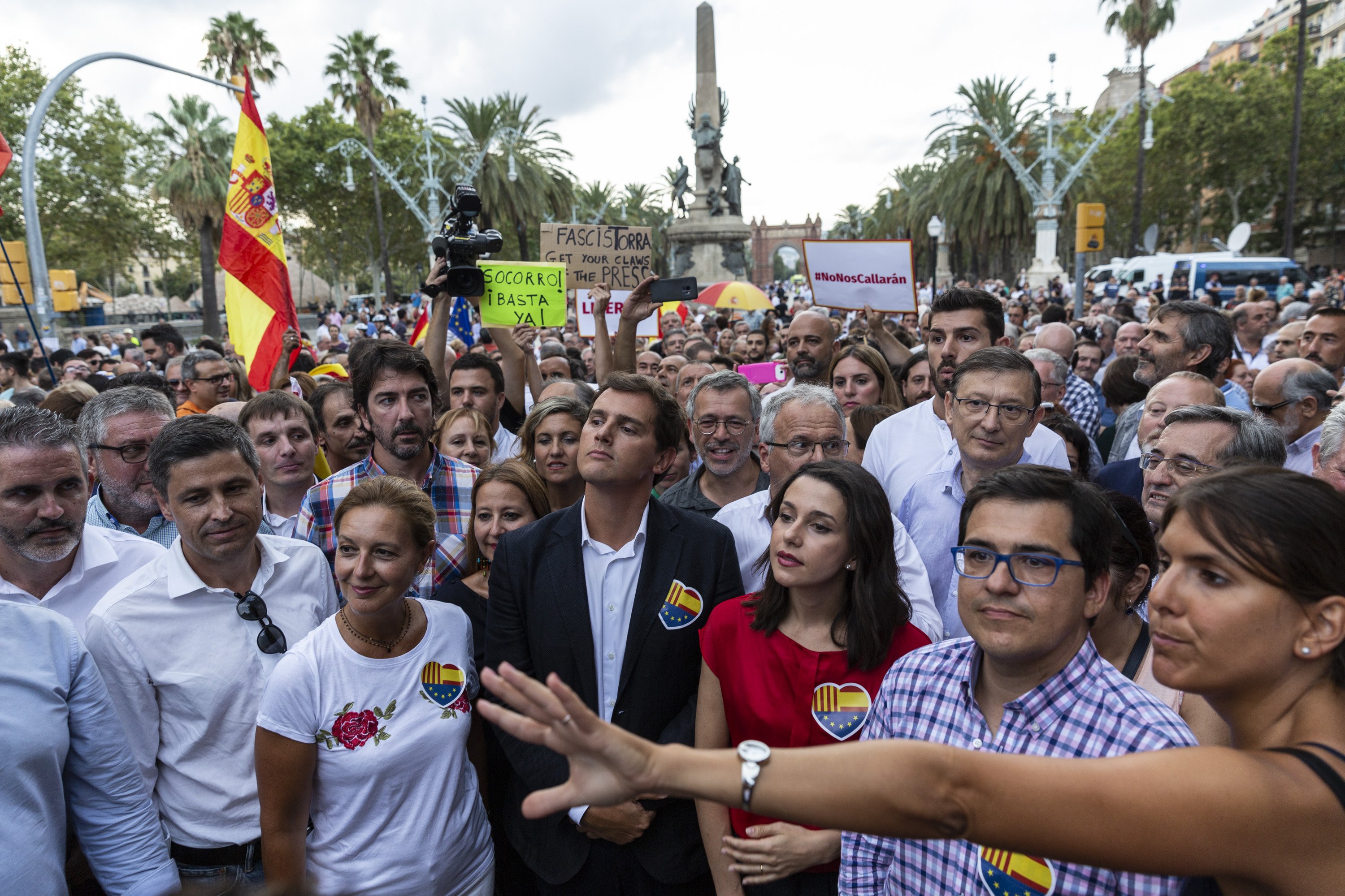 Ciudadanos convoca un acto el jueves a Barcelona en contra del "golpe separatista"