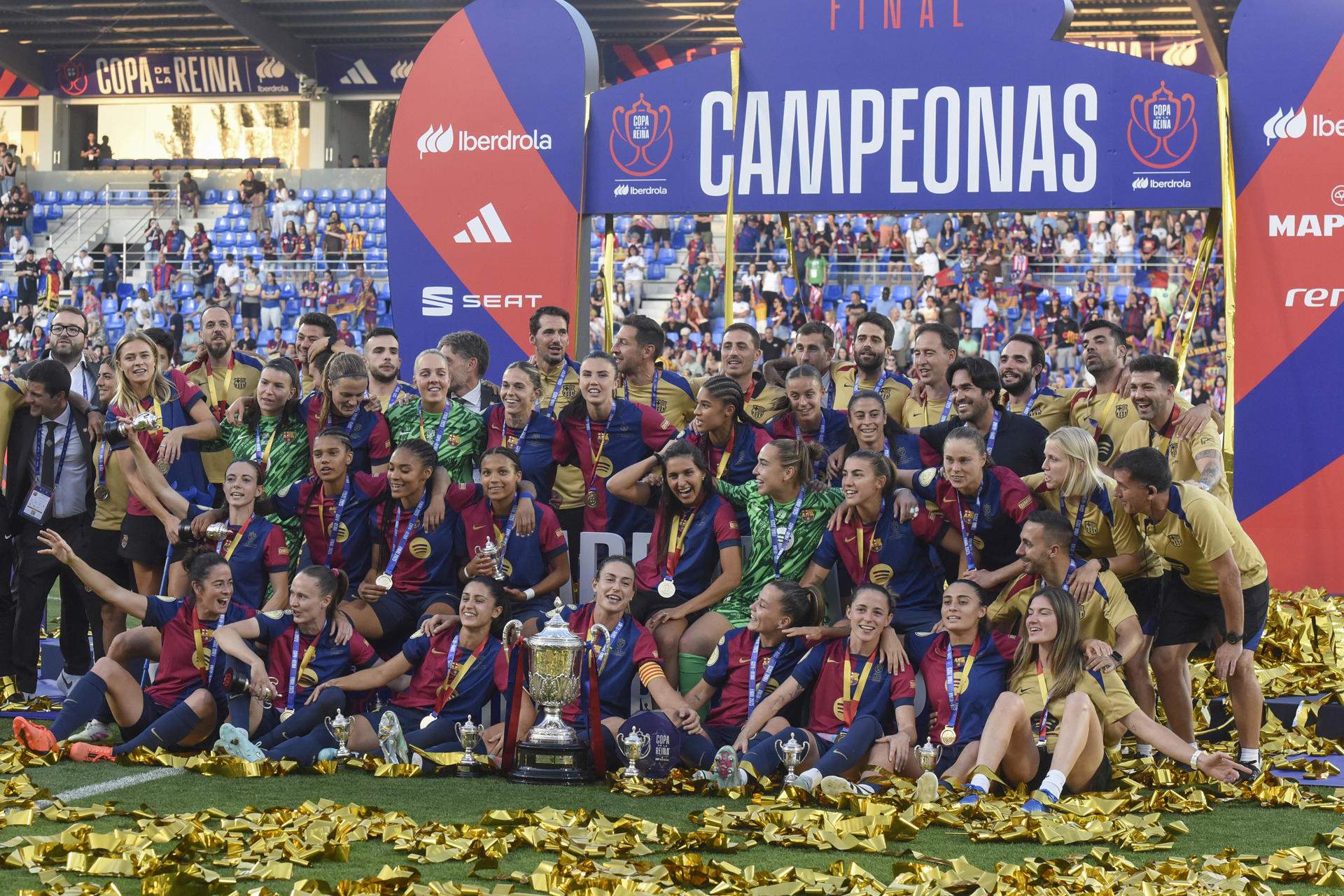 El Barça se impone al Atlético de Madrid y completa el triplete con la Copa de la Reina (2-0)