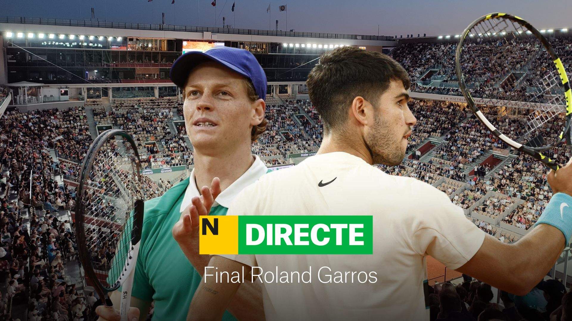 Sinner - Alcaraz, final de Roland Garros, DIRECTO | Gran espectáculo en París