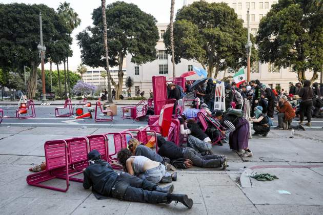 Protestas en Los Ángeles contra las políticas de Donald Trump / EFE Protestas en Los Ángeles contra las políticas de Donald Trump / EFE