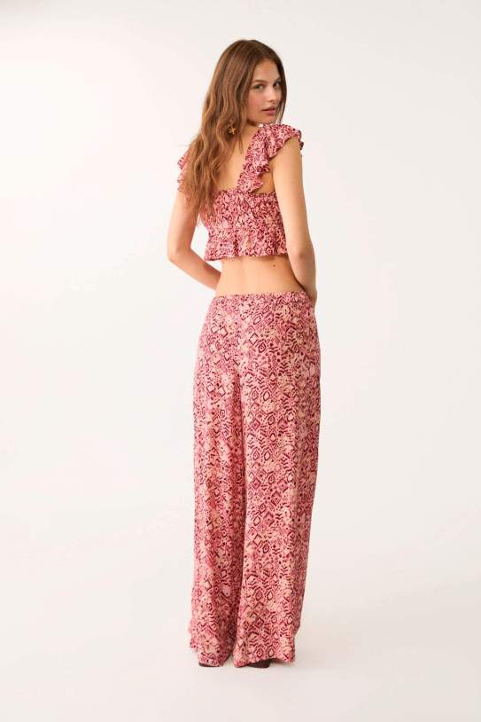 Pantalons fluid palazzo estampats Pantalons fluid palazzo estampats