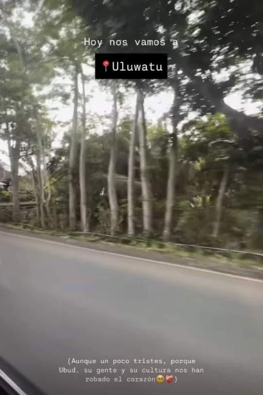 Idalete acomiadant se d'Ubud / Instagram Idalete acomiadant se d'Ubud / Instagram