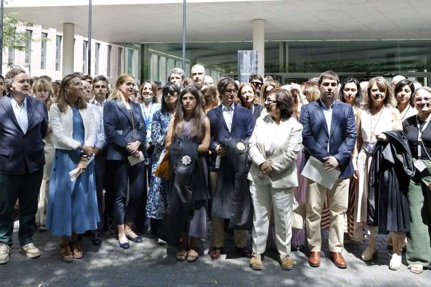 Aturada Ciutat Justícia Barcelona contra Bolaños EFE Aturada Ciutat Justícia Barcelona contra Bolaños EFE