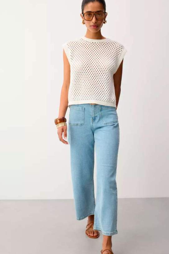 Jeans straight butxaques plastrón1 Jeans straight butxaques plastrón1