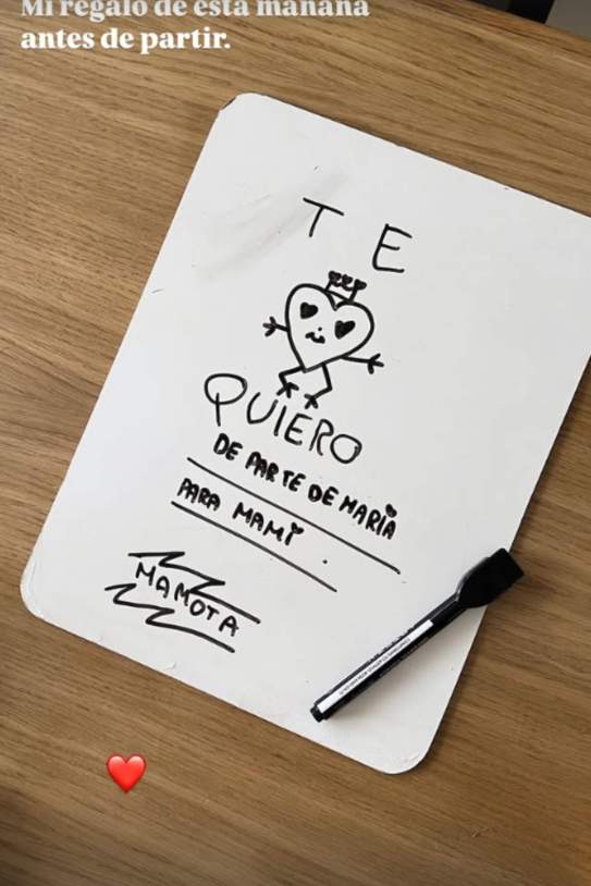 El regal de Maria a Vanesa Lorenzo / Instagram El regal de Maria a Vanesa Lorenzo / Instagram