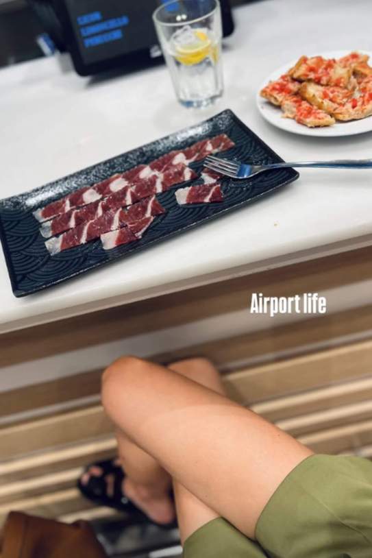 Vanesa Lorenzo a l'aeroport / Instagram Vanesa Lorenzo a l'aeroport / Instagram