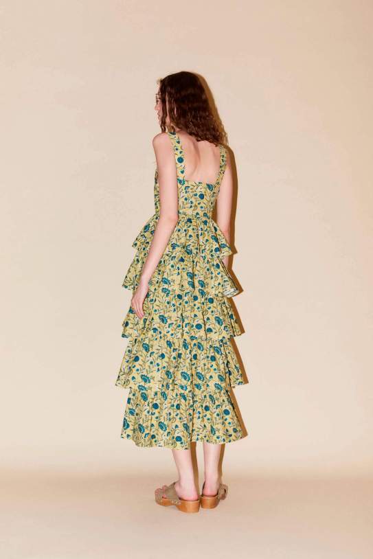 Vestido algodón volantes Vestido algodón volantes