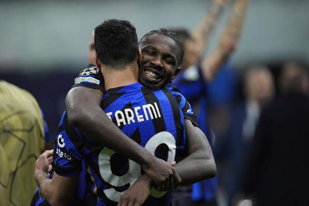 Taremi i Thuram celebren un gol amb l'Inter de Milà / Foto: Europa Press Taremi i Thuram celebren un gol amb l'Inter de Milà / Foto: Europa Press