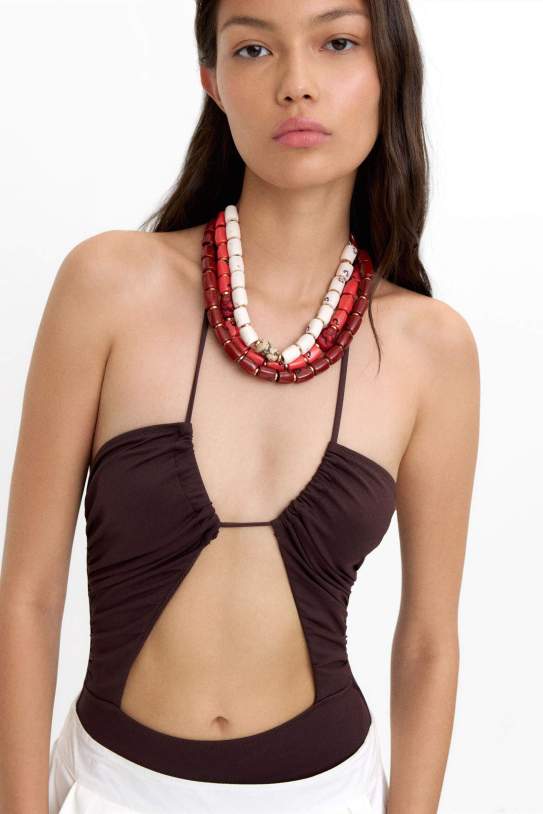 Collar|Collaret maxi triple amb pedres Collar|Collaret maxi triple amb pedres