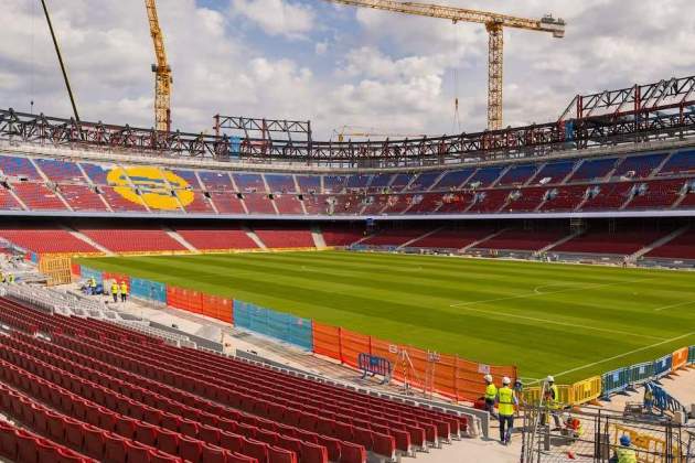 Las obras del campo siguen evolucionando / Foto: FC Barcelona Las obras del campo siguen evolucionando / Foto: FC Barcelona