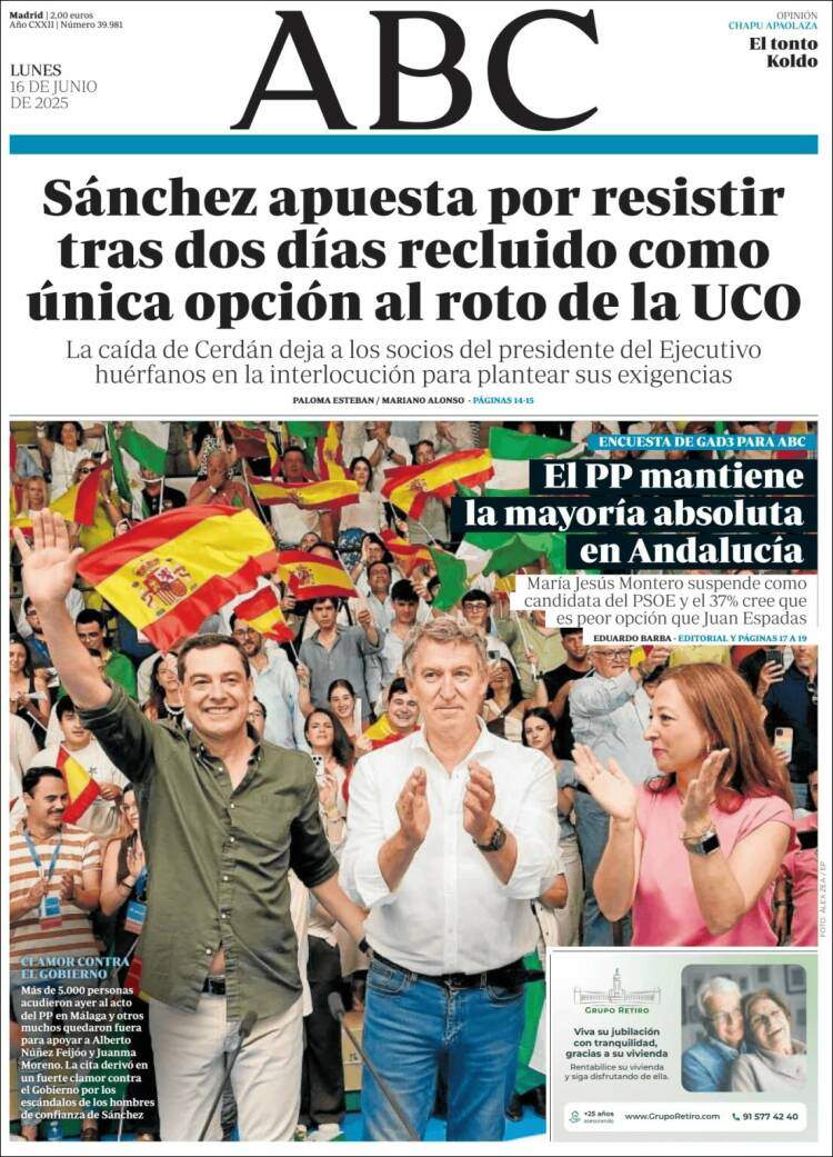 Portada ABC Portada ABC
