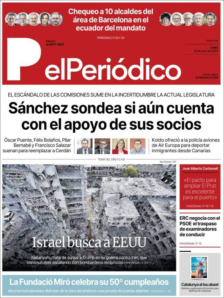 Portada 'El Periódico' Portada 'El Periódico'