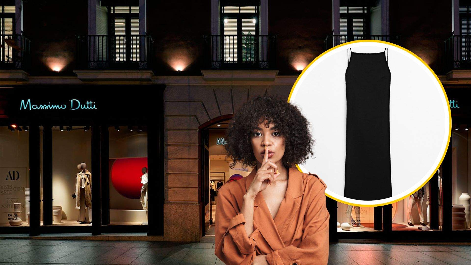 Aquest vestit amb pedreria de Massimo Dutti és pura brillantor silenciosa i elegància total