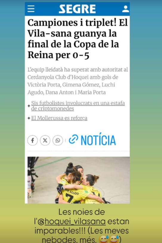 Carles Porta presumeix de nebodes / Instagram Carles Porta presumeix de nebodes / Instagram