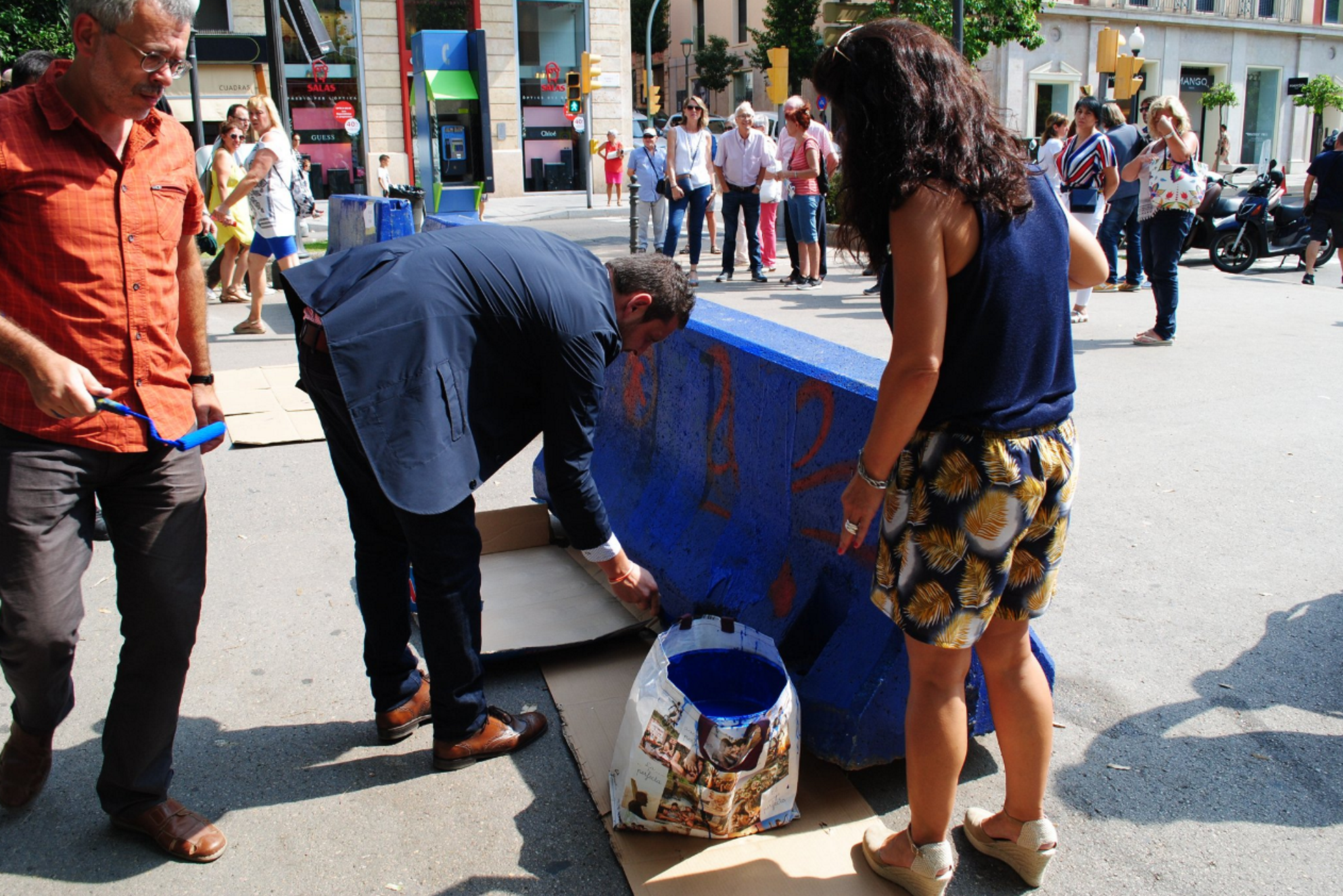 Cs pinta de blau mobiliari urbà de Tarragona (tot i el govern unionista)