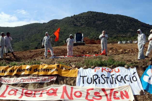 Protesta projectes urbanístics Llança / ACN Protesta projectes urbanístics Llança / ACN