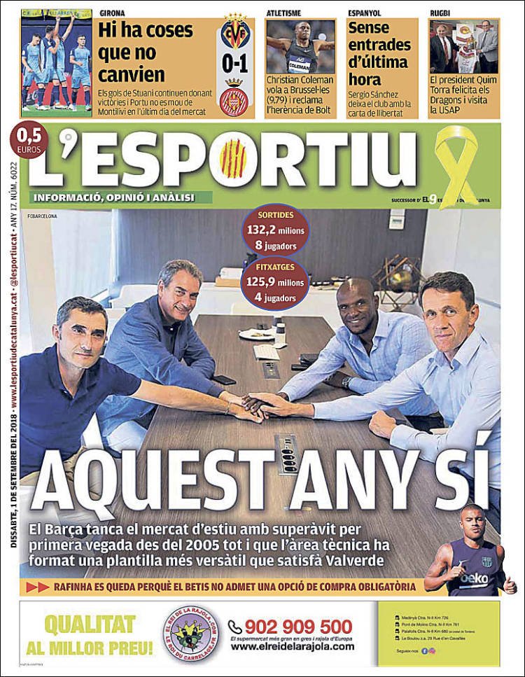 El Deportivo Portada 01 09 2018