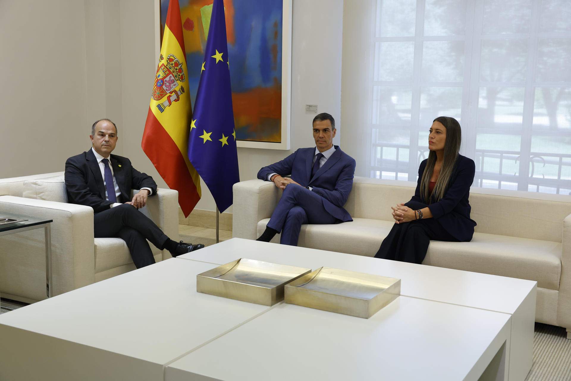 Turull i Nogueras reclamen a Sánchez a la Moncloa “garanties del compliment” de l’Acord de Brussel·les