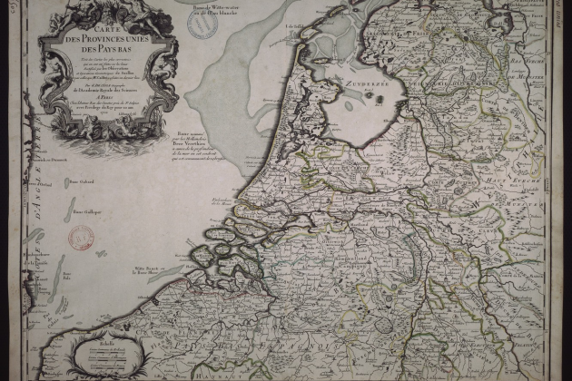 Mapa dels Països Baixos (1702). Taller cartogràfic de L'Isle. Paris. Font: Bibliotheque Nationale de France