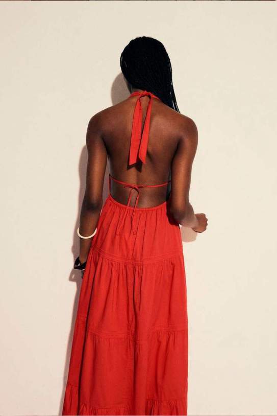 Vestit midi coll hàlter Vestit midi coll hàlter