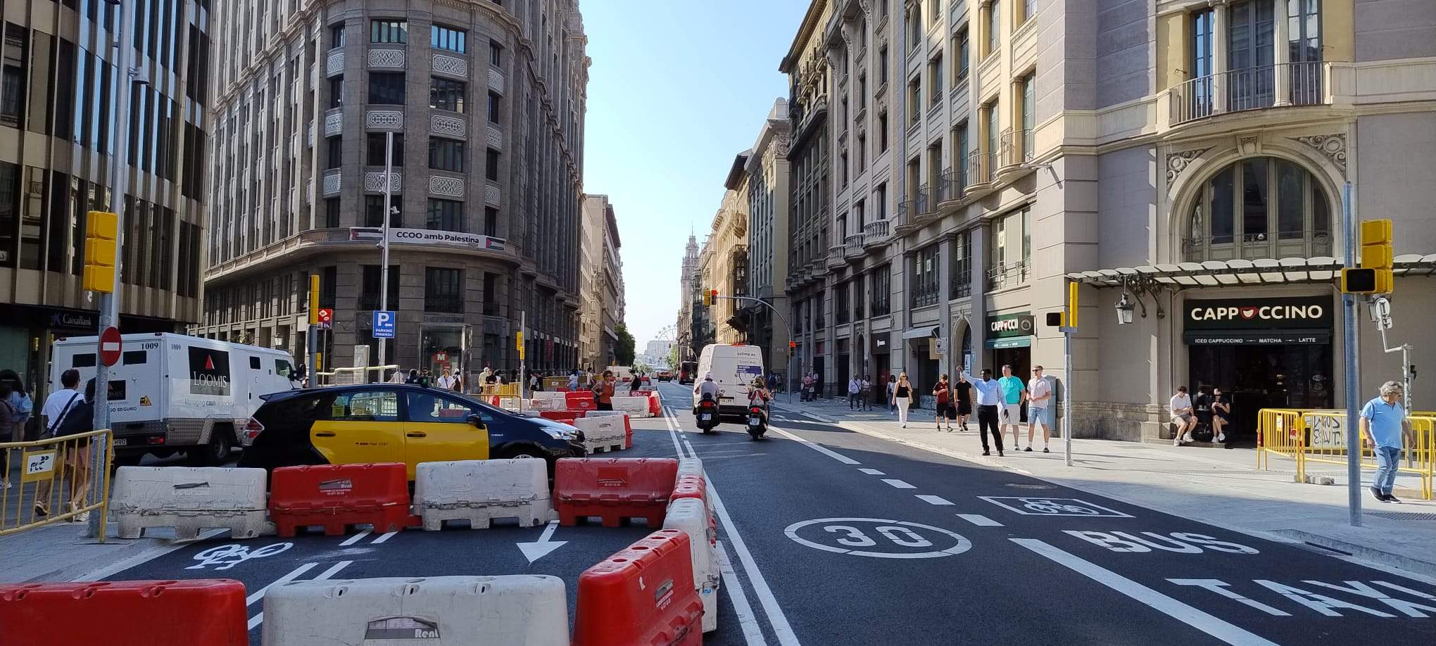 Punt final a més de tres anys d’obres: la nova Via Laietana s’inaugurarà el 29 de juny