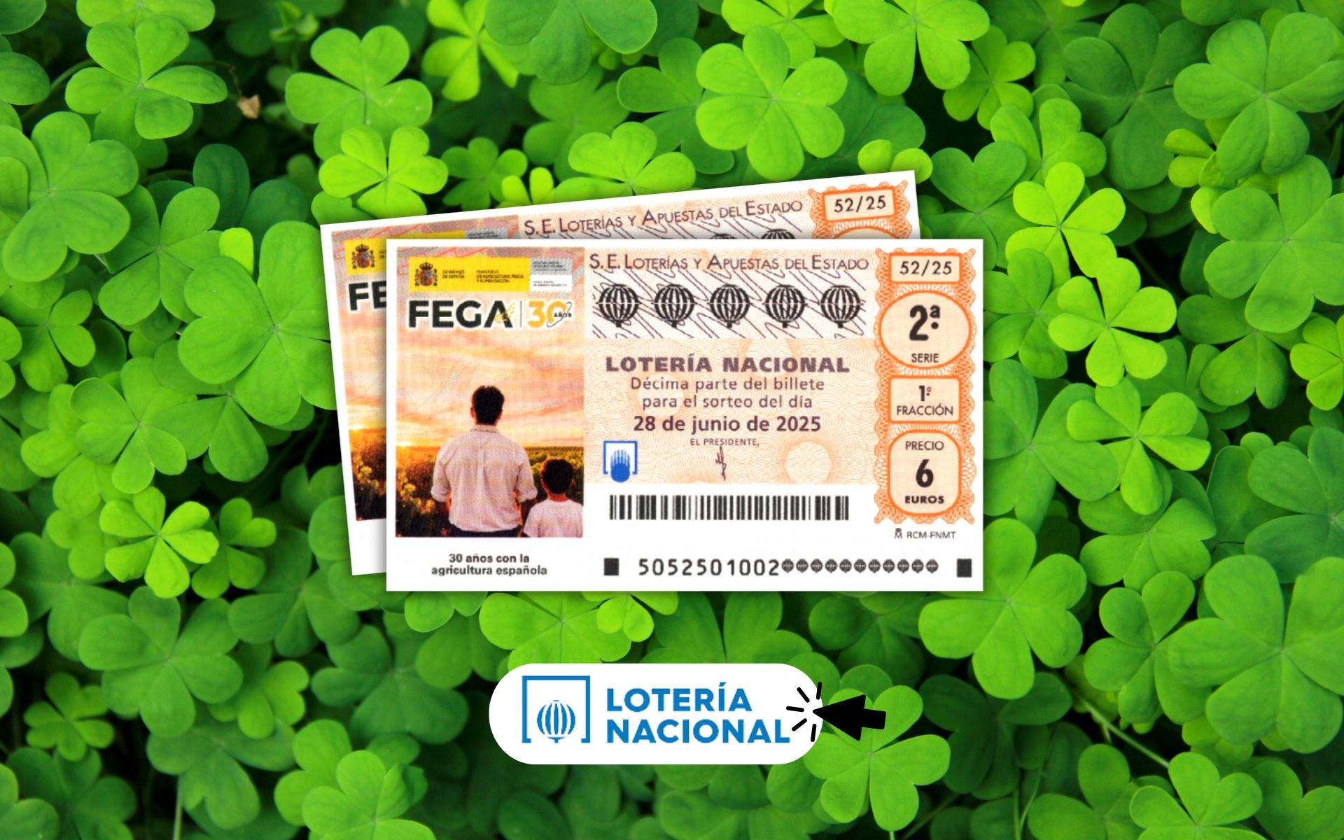 Comprovar Loteria Nacional d'avui: resultats i premis del dissabte 21 de juny de 2025