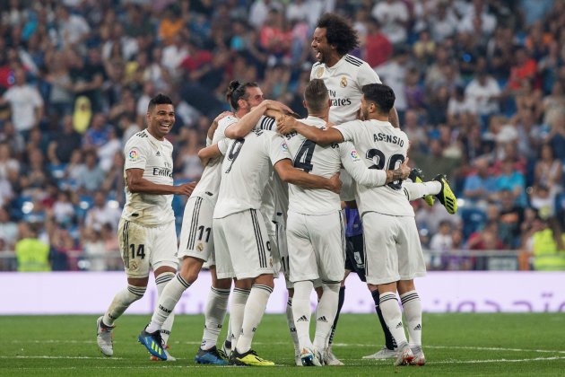 Piña Madrid celebración gol Leganes EFE