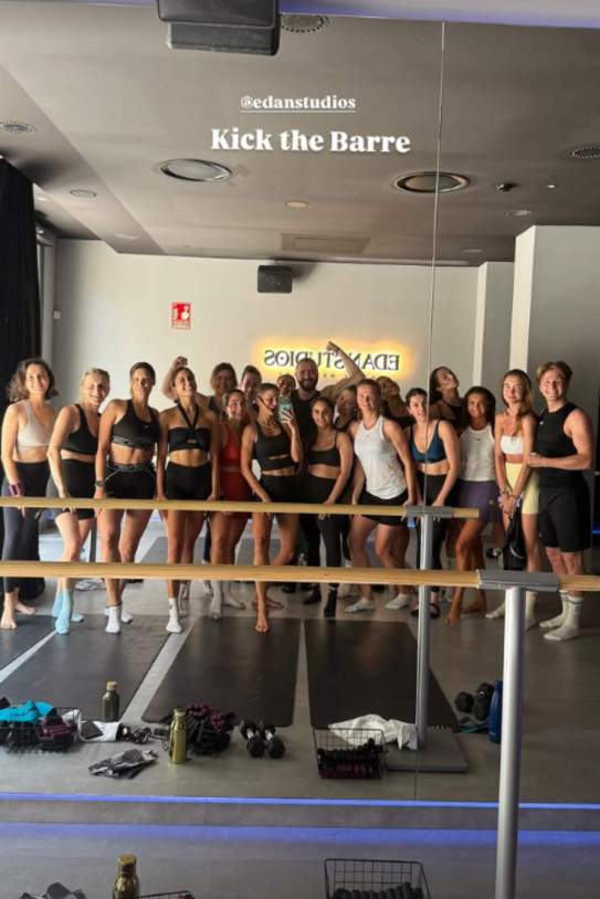 La fotografia grupal de la classe de Lewandowska / Instagram La fotografia grupal de la classe de Lewandowska / Instagram