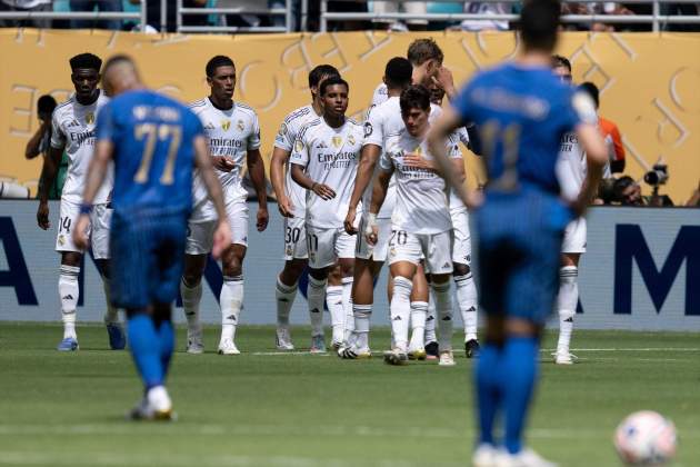 EuropaPress 6809325 18 june 2025 us miami the real madrid players celebrate their sides first EuropaPress 6809325 18 june 2025 us miami the real madrid players celebrate their sides first