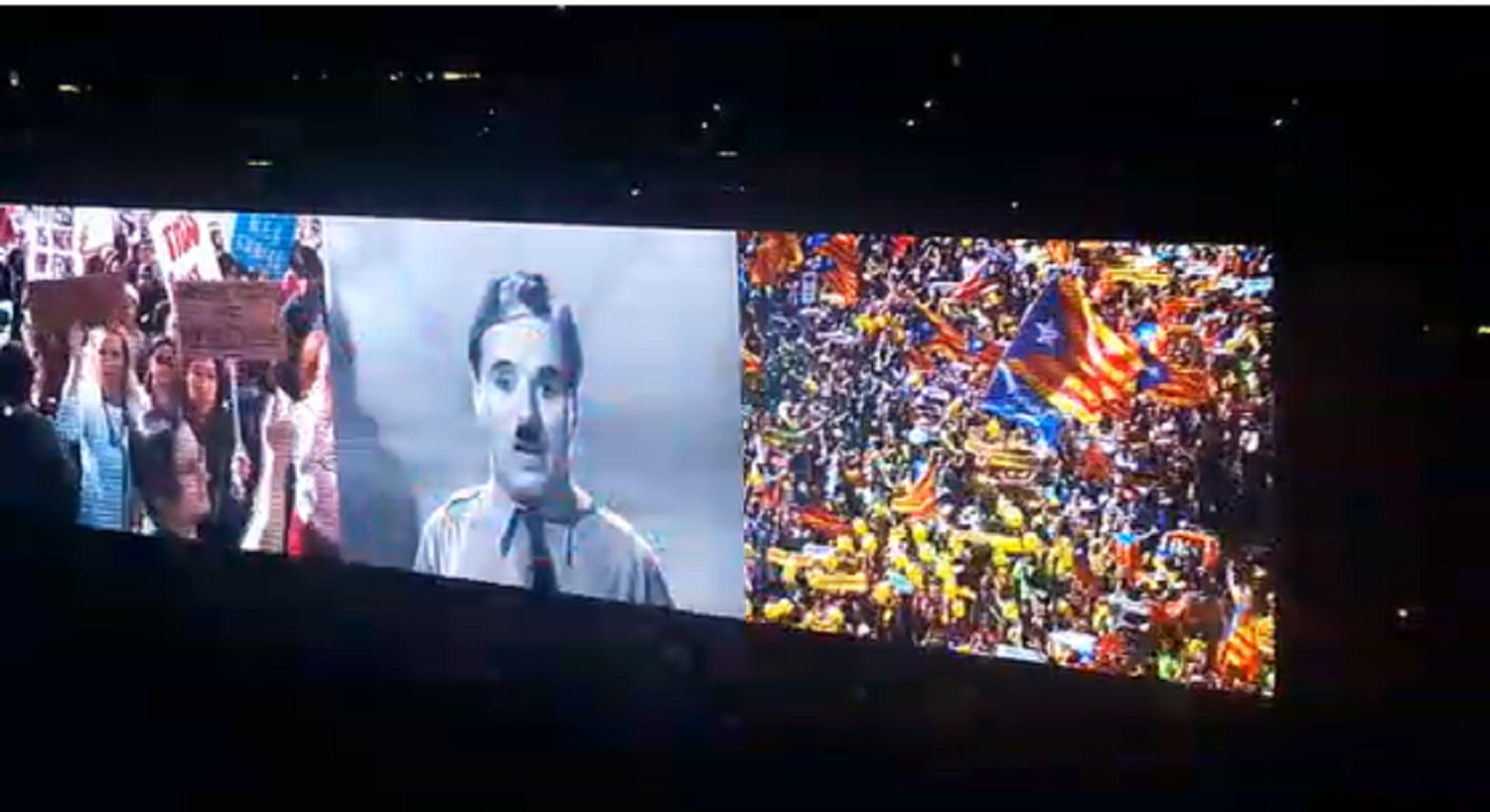 The Catalan process, on the big screen in U2's European tour